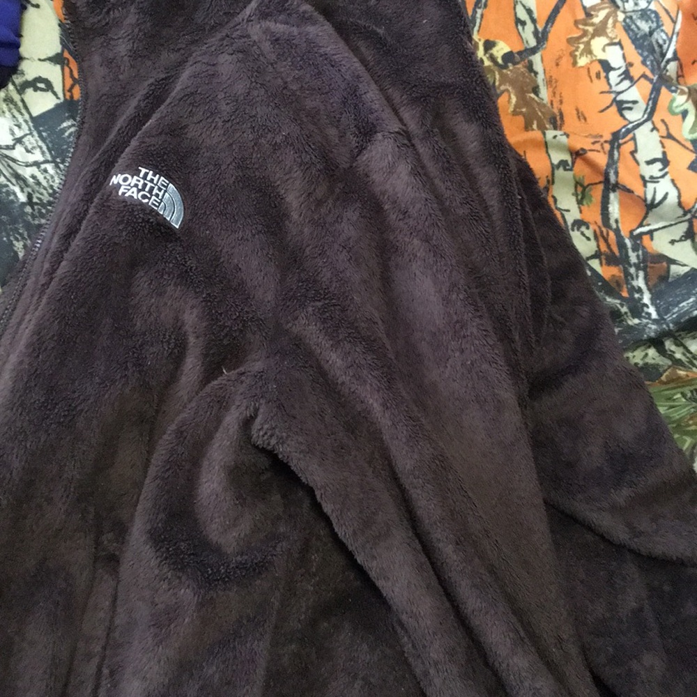 Brown north face jacket